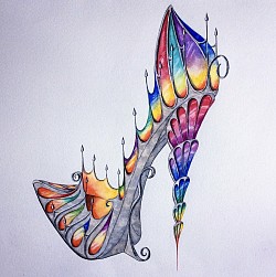 Stained Glass Slipper