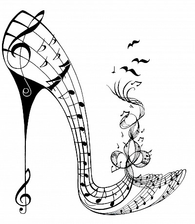 Boogy Shoe - Pen and Ink
